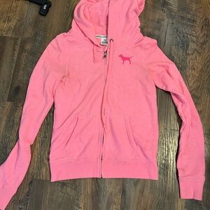 Pink full zip Hoodie by Victoria's Secret